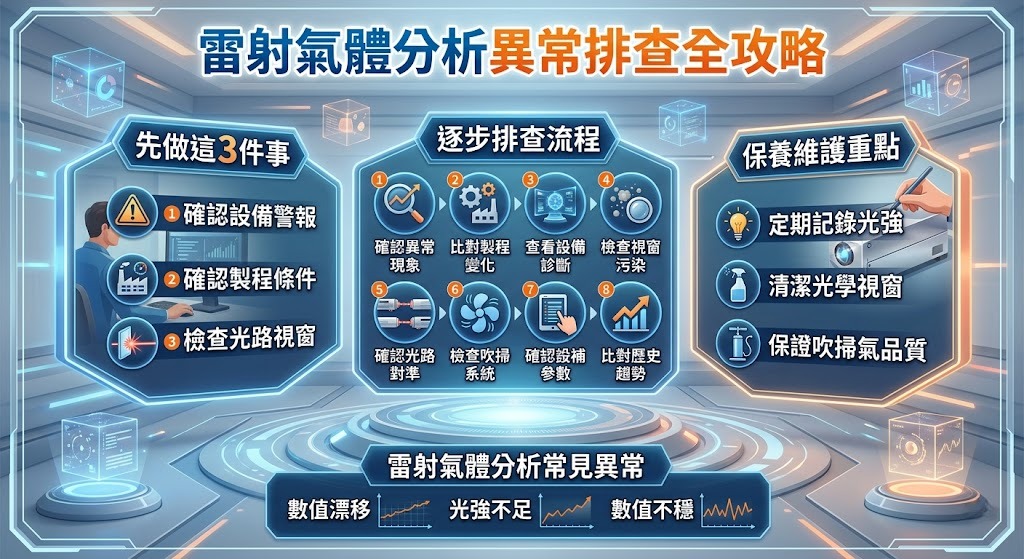 雷射氣體分析異常怎麼辦？常見原因、排查流程與維護指南